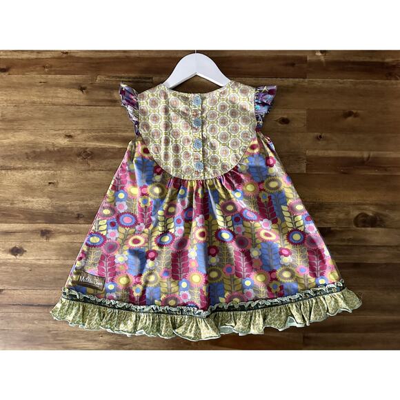 Matilda Jane Vintage Heart Soul Pride Gold Purple Chasing Daisies Floral Dress 6 - Picture 5 of 9